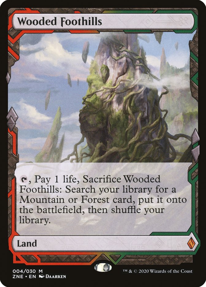 Wooded Foothills (Expeditions) [Zendikar Rising Expeditions] MTG Single Magic: The Gathering    | Red Claw Gaming