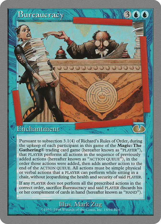 Bureaucracy [Unglued] MTG Single Magic: The Gathering    | Red Claw Gaming