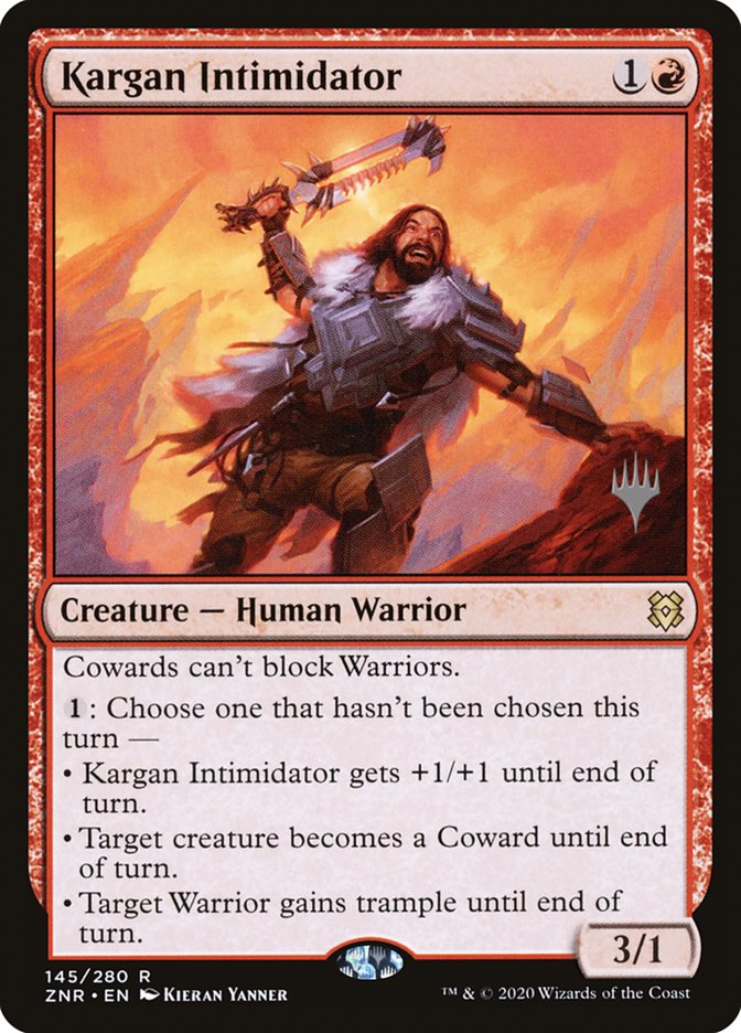 Kargan Intimidator (Promo Pack) [Zendikar Rising Promos] MTG Single Magic: The Gathering    | Red Claw Gaming