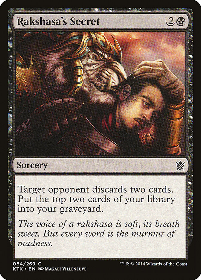 Rakshasa's Secret [Khans of Tarkir] MTG Single Magic: The Gathering    | Red Claw Gaming