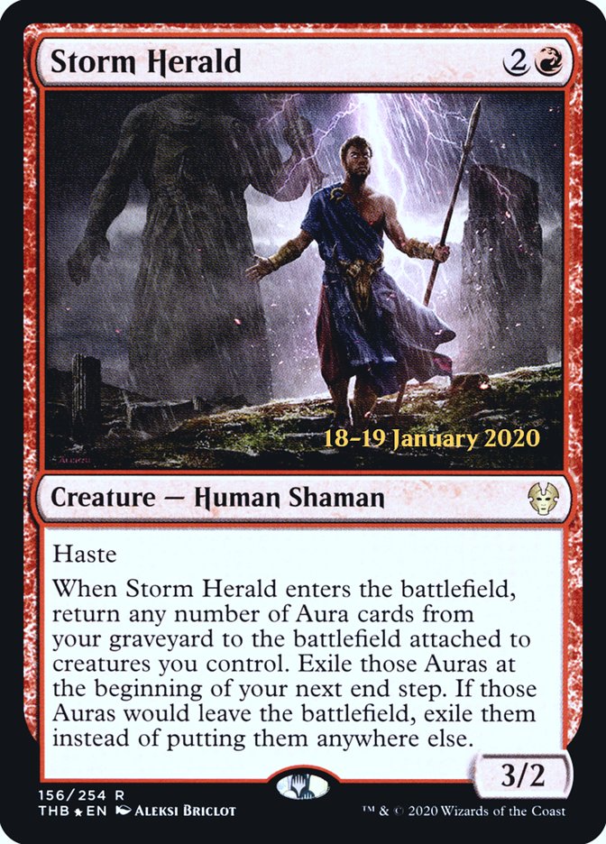 Storm Herald [Theros Beyond Death Prerelease Promos] MTG Single Magic: The Gathering    | Red Claw Gaming