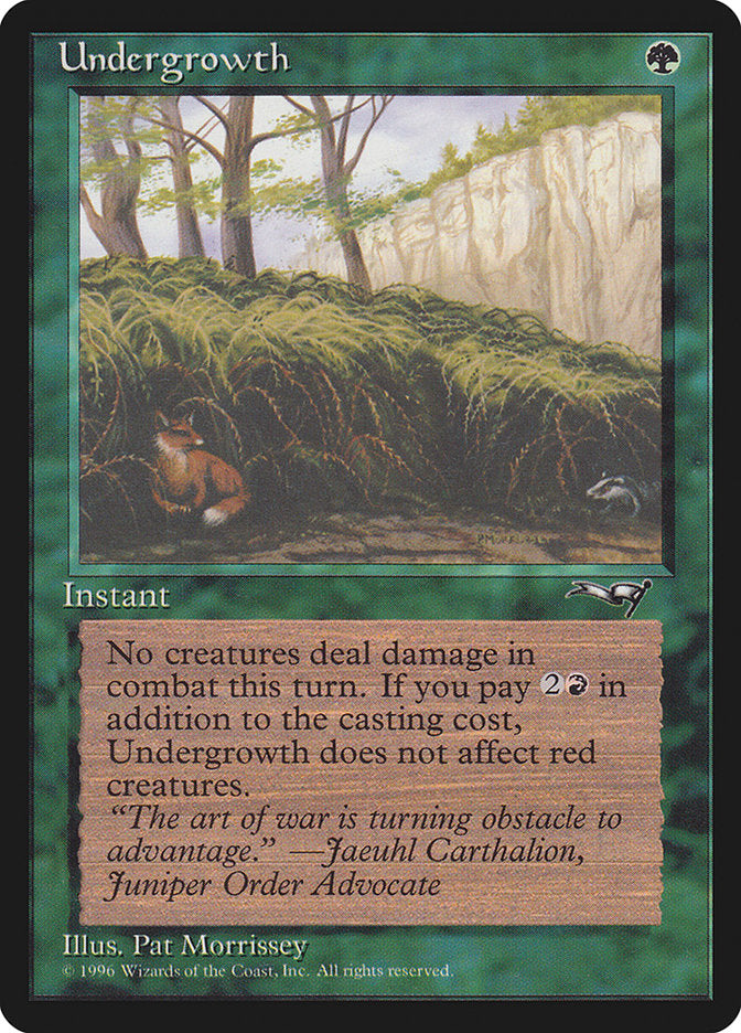 Undergrowth (Fox Art) [Alliances] MTG Single Magic: The Gathering    | Red Claw Gaming