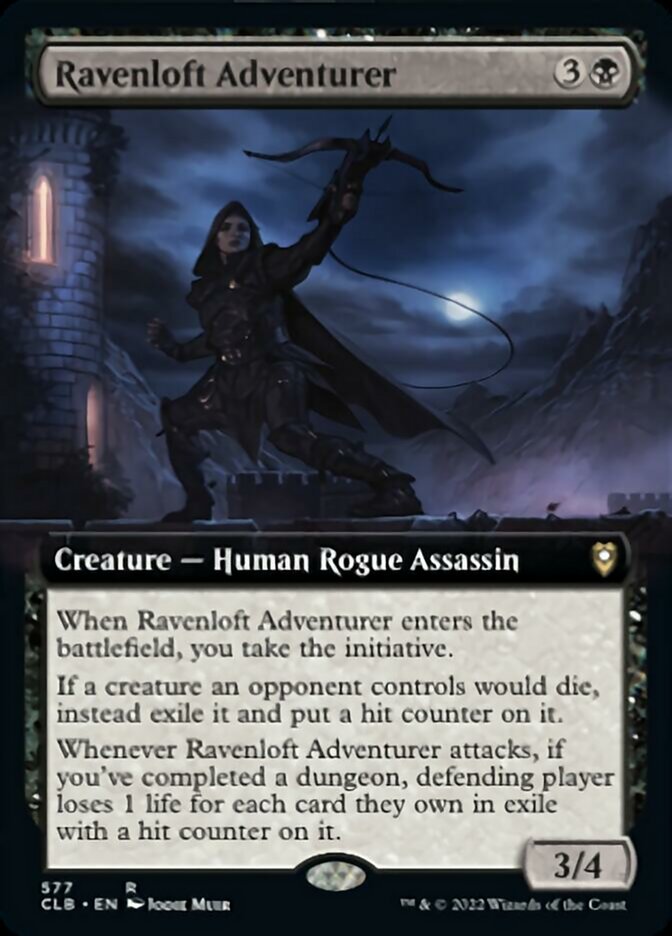 Ravenloft Adventurer (Extended Art) [Commander Legends: Battle for Baldur's Gate] MTG Single Magic: The Gathering    | Red Claw Gaming