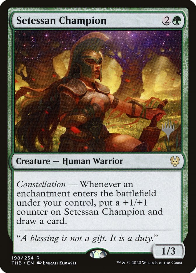 Setessan Champion (Promo Pack) [Theros Beyond Death Promos] MTG Single Magic: The Gathering    | Red Claw Gaming