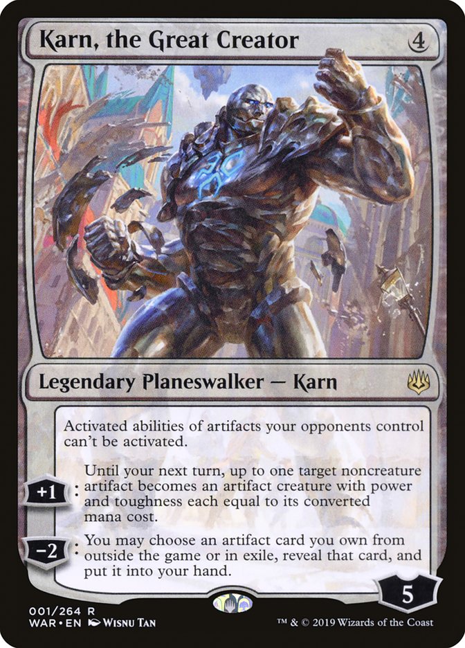 Karn, the Great Creator [War of the Spark] MTG Single Magic: The Gathering    | Red Claw Gaming