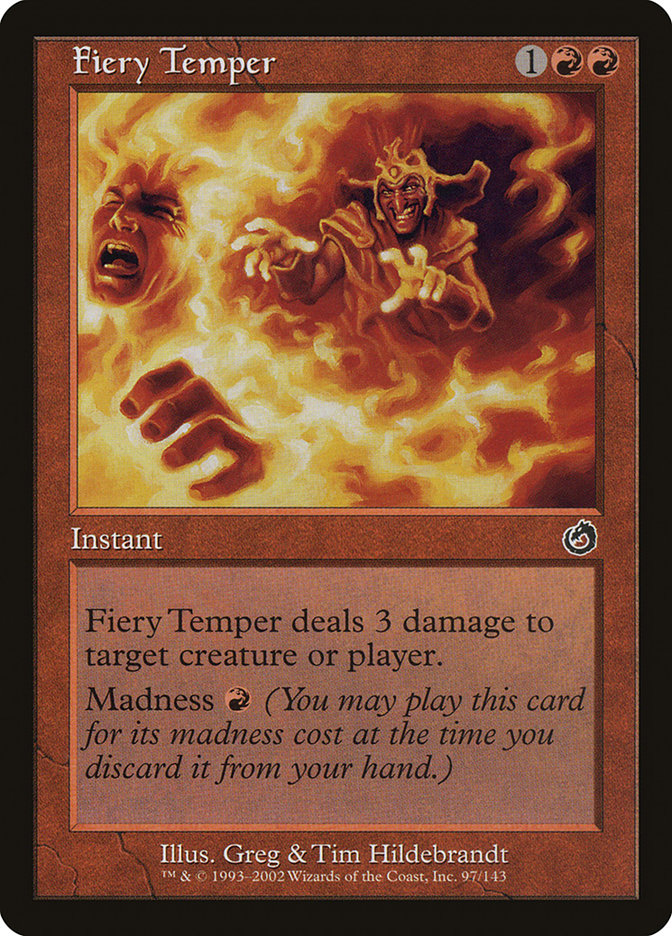 Fiery Temper [Torment] MTG Single Magic: The Gathering    | Red Claw Gaming