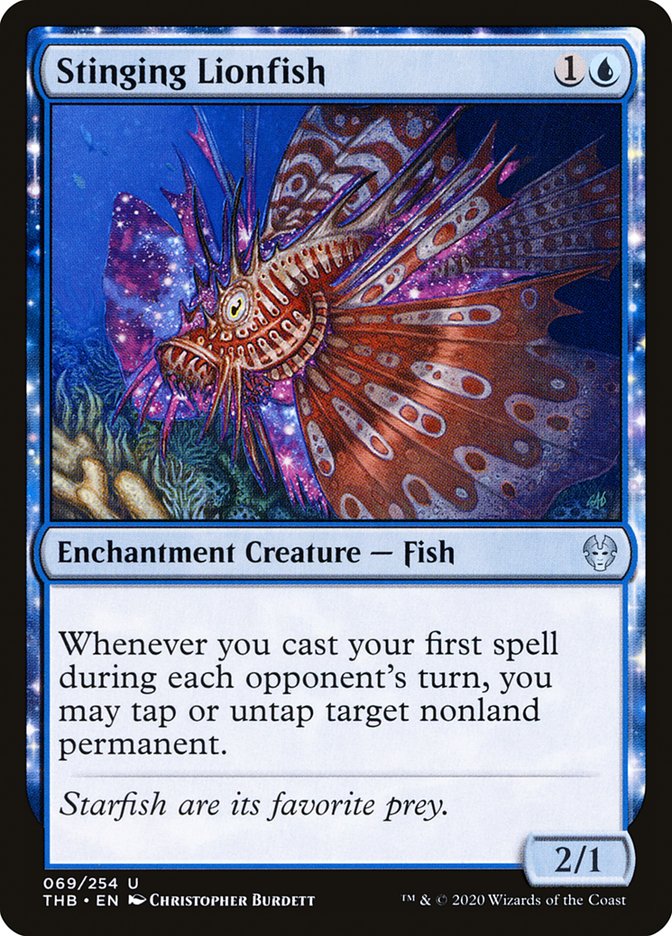 Stinging Lionfish [Theros Beyond Death] MTG Single Magic: The Gathering    | Red Claw Gaming