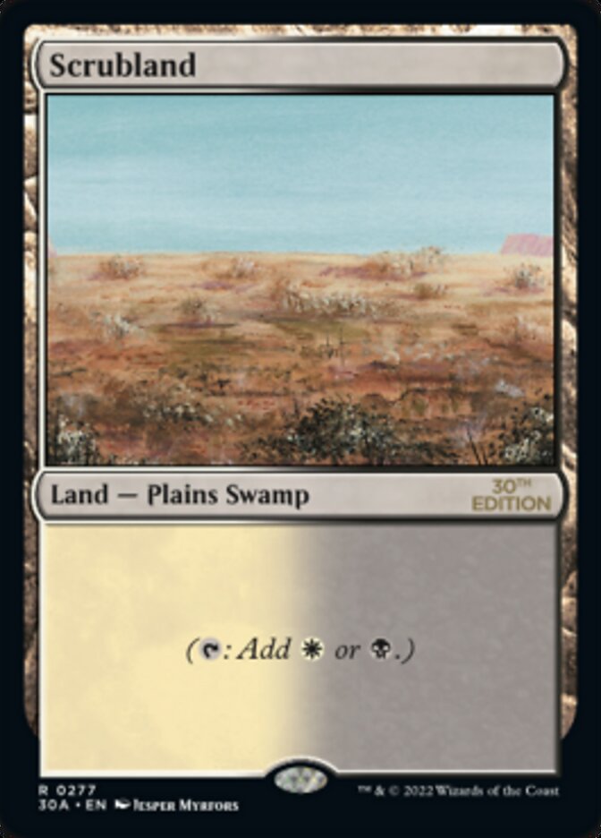 Scrubland [30th Anniversary Edition] MTG Single Magic: The Gathering    | Red Claw Gaming