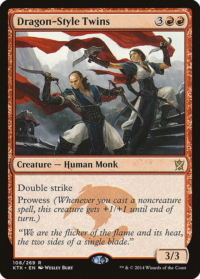 Dragon-Style Twins [Khans of Tarkir] MTG Single Magic: The Gathering    | Red Claw Gaming