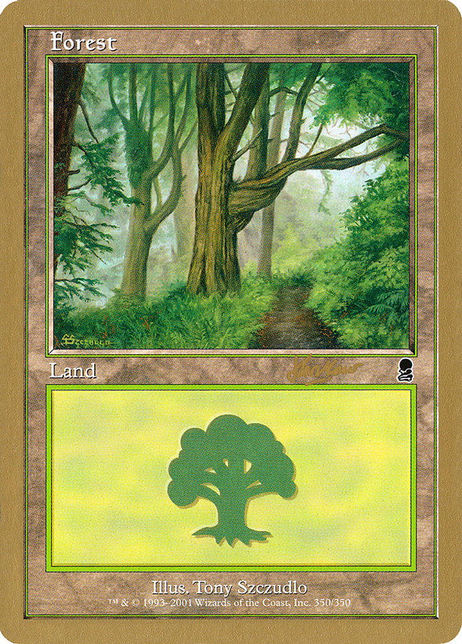 Forest (shh350) (Sim Han How) [World Championship Decks 2002] MTG Single Magic: The Gathering    | Red Claw Gaming