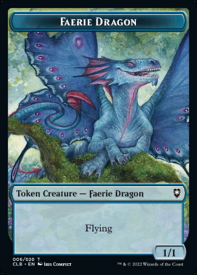 Treasure // Faerie Dragon Double-Sided Token [Commander Legends: Battle for Baldur's Gate Tokens] MTG Single Magic: The Gathering    | Red Claw Gaming