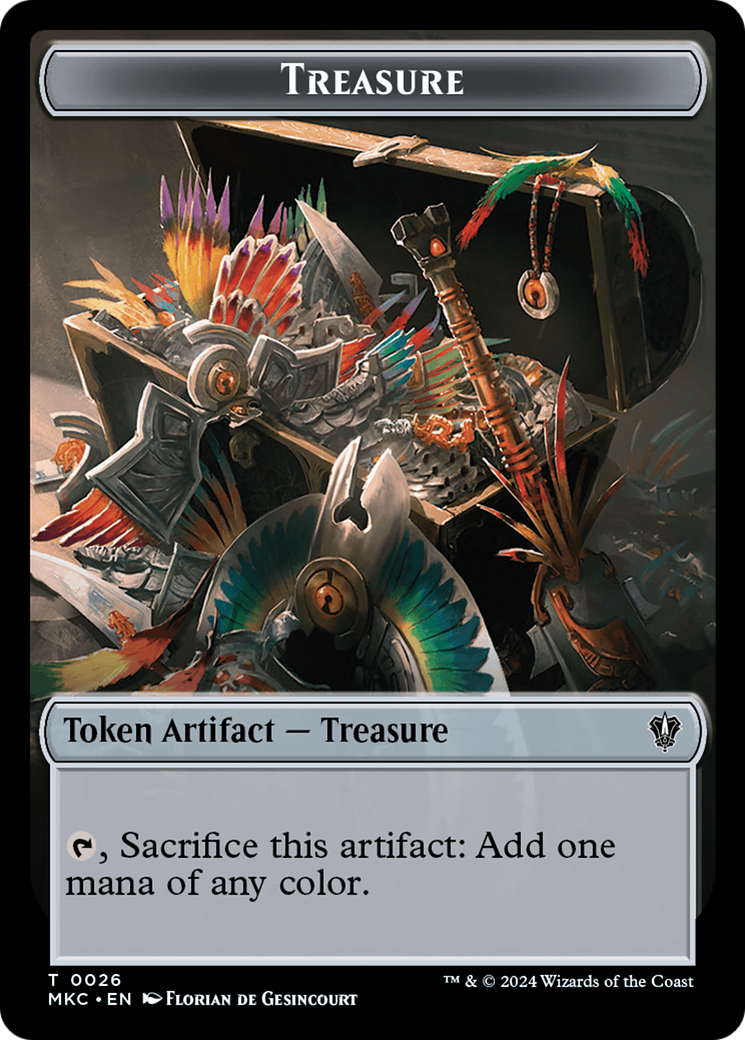 Thopter // Treasure Double-Sided Token [Murders at Karlov Manor Commander Tokens] MTG Single Magic: The Gathering    | Red Claw Gaming