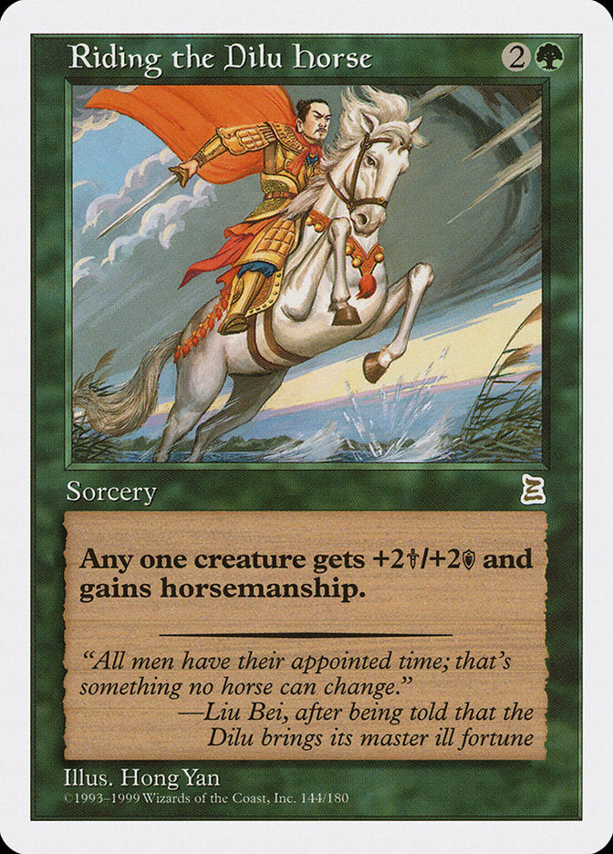 Riding the Dilu Horse [Portal Three Kingdoms] MTG Single Magic: The Gathering    | Red Claw Gaming