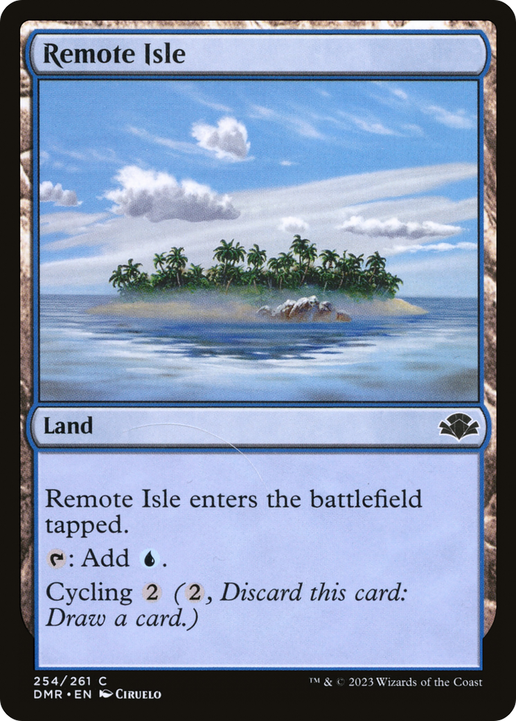 Remote Isle [Dominaria Remastered] MTG Single Magic: The Gathering    | Red Claw Gaming