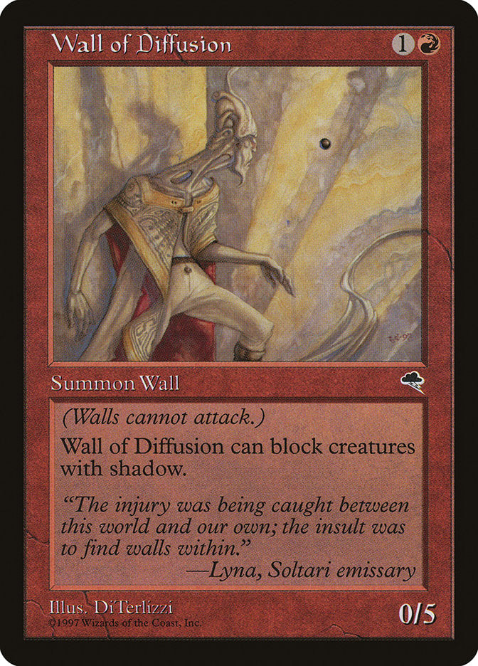 Wall of Diffusion [Tempest] MTG Single Magic: The Gathering    | Red Claw Gaming