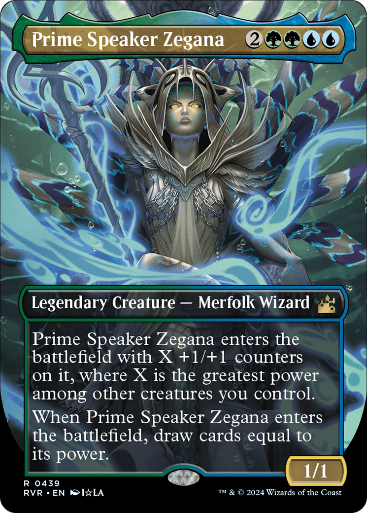 Prime Speaker Zegana (Anime Borderless) [Ravnica Remastered] MTG Single Magic: The Gathering    | Red Claw Gaming