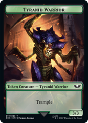 Tyranid (17) // Tyranid Warrior Double-Sided Token [Warhammer 40,000 Tokens] MTG Single Magic: The Gathering    | Red Claw Gaming