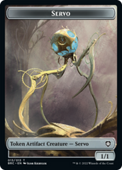 Servo // Phyrexian Horror Double-Sided Token [The Brothers' War Commander Tokens] MTG Single Magic: The Gathering    | Red Claw Gaming