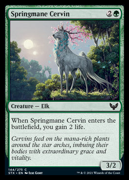 Springmane Cervin [Strixhaven: School of Mages] MTG Single Magic: The Gathering    | Red Claw Gaming