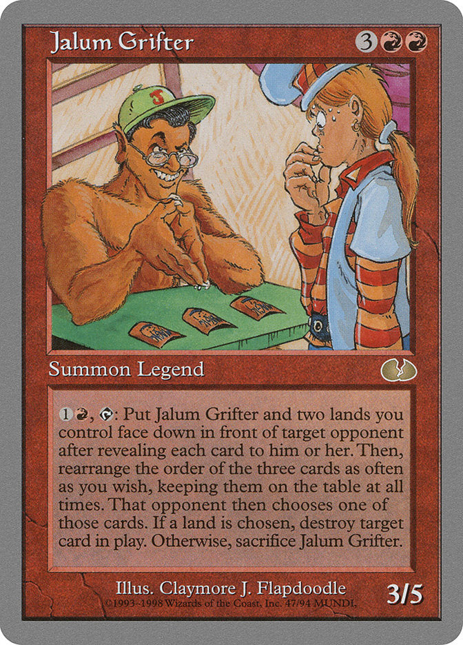 Jalum Grifter [Unglued] MTG Single Magic: The Gathering    | Red Claw Gaming