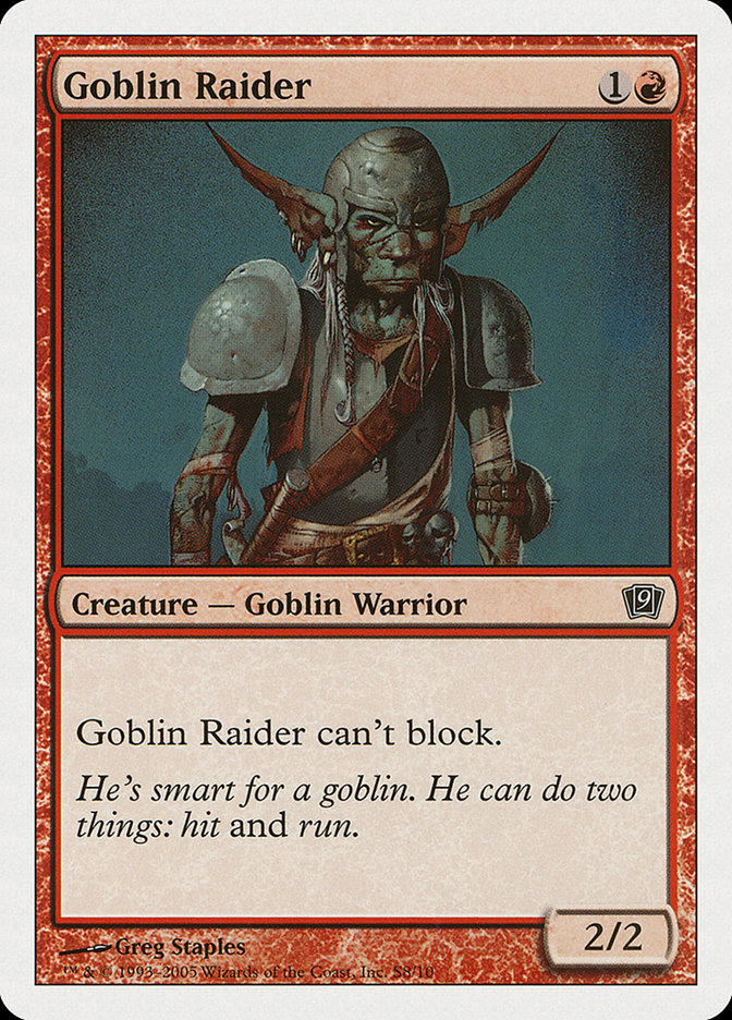 Goblin Raider [Ninth Edition] MTG Single Magic: The Gathering    | Red Claw Gaming