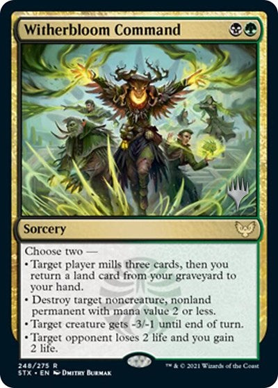 Witherbloom Command (Promo Pack) [Strixhaven: School of Mages Promos] MTG Single Magic: The Gathering    | Red Claw Gaming