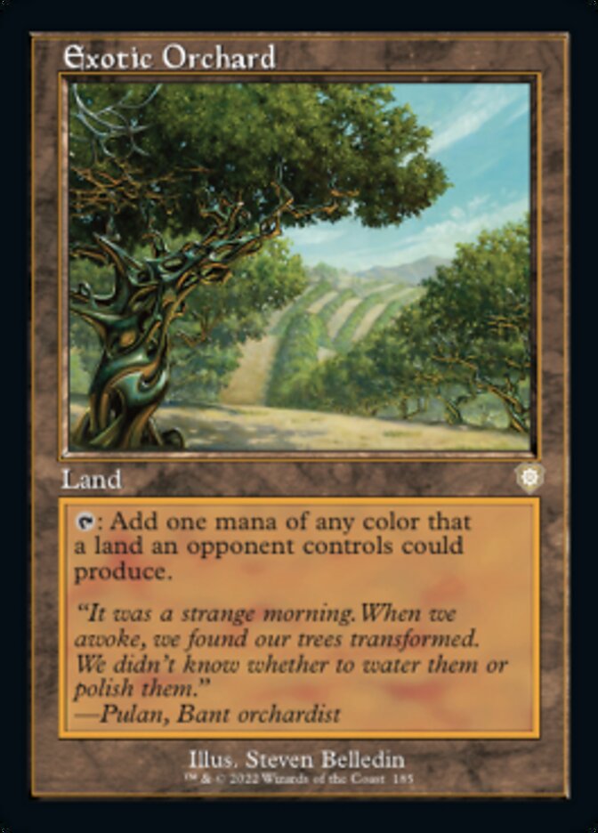 Exotic Orchard (Retro) [The Brothers' War Commander] MTG Single Magic: The Gathering    | Red Claw Gaming