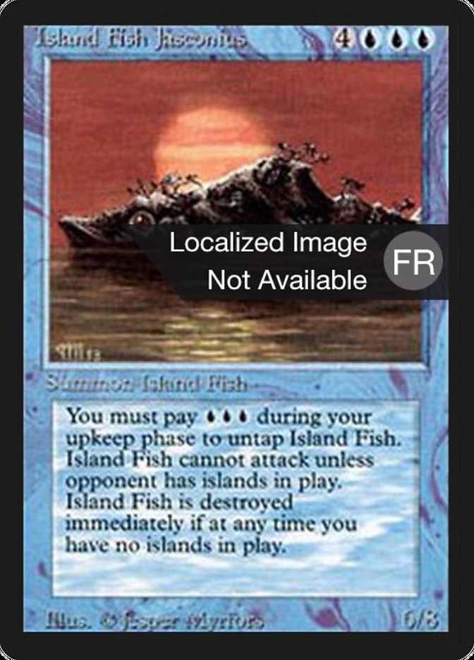 Island Fish Jasconius [Foreign Black Border] MTG Single Magic: The Gathering    | Red Claw Gaming