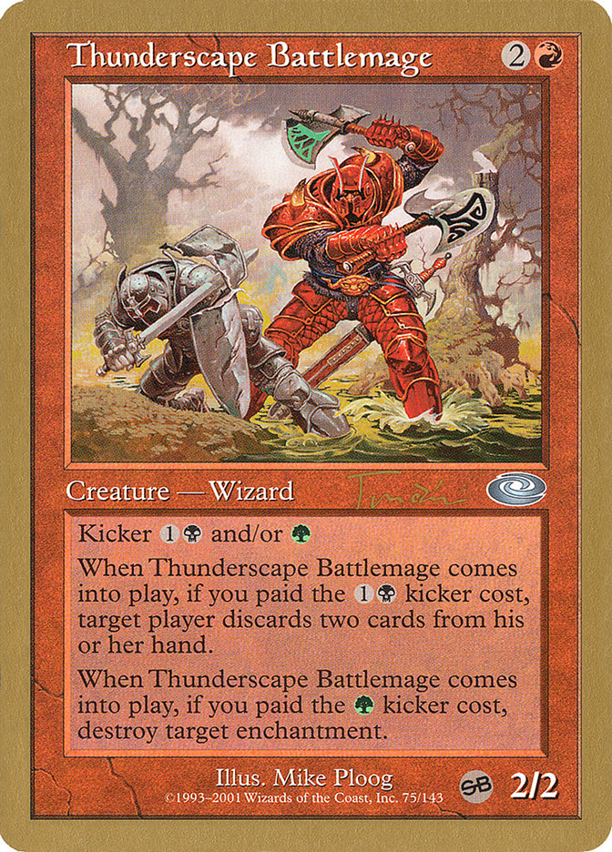 Thunderscape Battlemage (Jan Tomcani) [World Championship Decks 2001] MTG Single Magic: The Gathering    | Red Claw Gaming