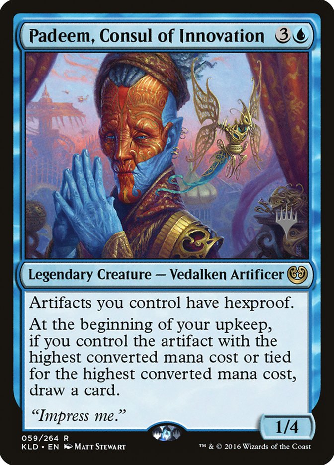 Padeem, Consul of Innovation (Promo Pack) [Kaladesh Promos] MTG Single Magic: The Gathering    | Red Claw Gaming