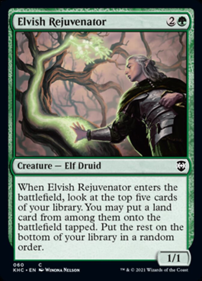 Elvish Rejuvenator [Kaldheim Commander] MTG Single Magic: The Gathering    | Red Claw Gaming