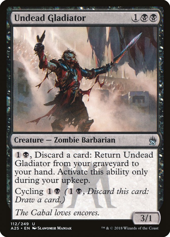 Undead Gladiator [Masters 25] MTG Single Magic: The Gathering    | Red Claw Gaming