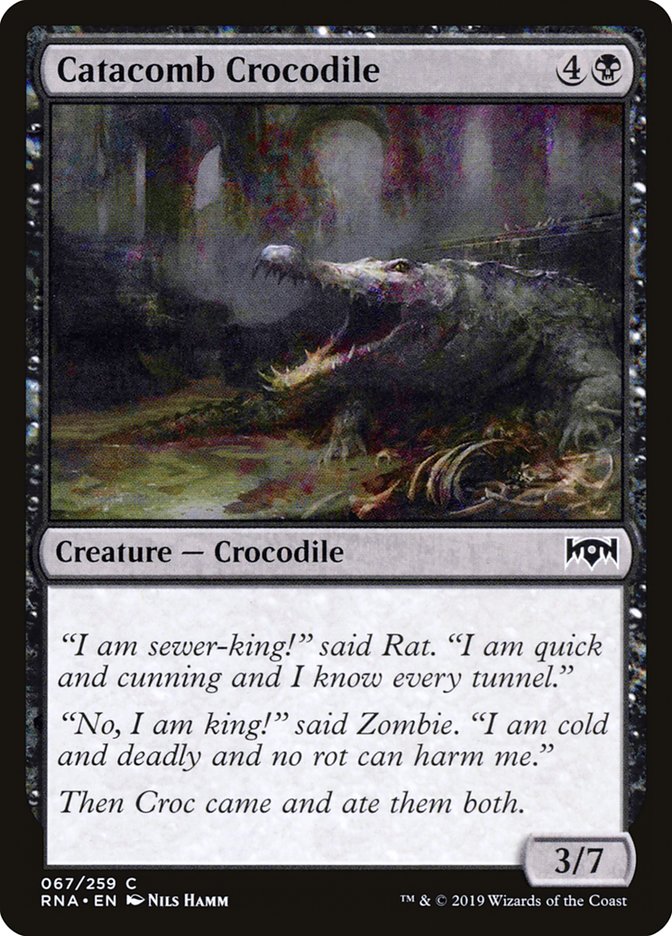 Catacomb Crocodile [Ravnica Allegiance] MTG Single Magic: The Gathering    | Red Claw Gaming