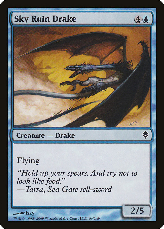 Sky Ruin Drake [Zendikar] MTG Single Magic: The Gathering    | Red Claw Gaming