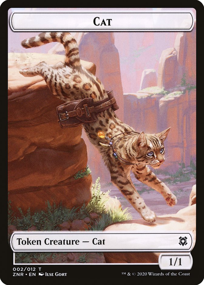 Cat Token [Zendikar Rising Tokens] MTG Single Magic: The Gathering    | Red Claw Gaming