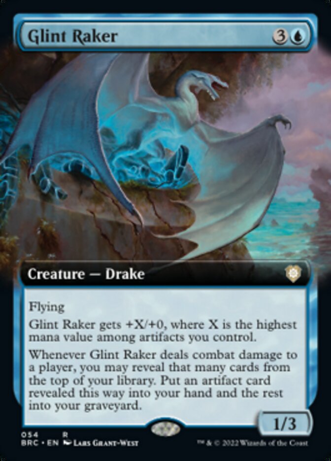 Glint Raker (Extended Art) [The Brothers' War Commander] MTG Single Magic: The Gathering    | Red Claw Gaming