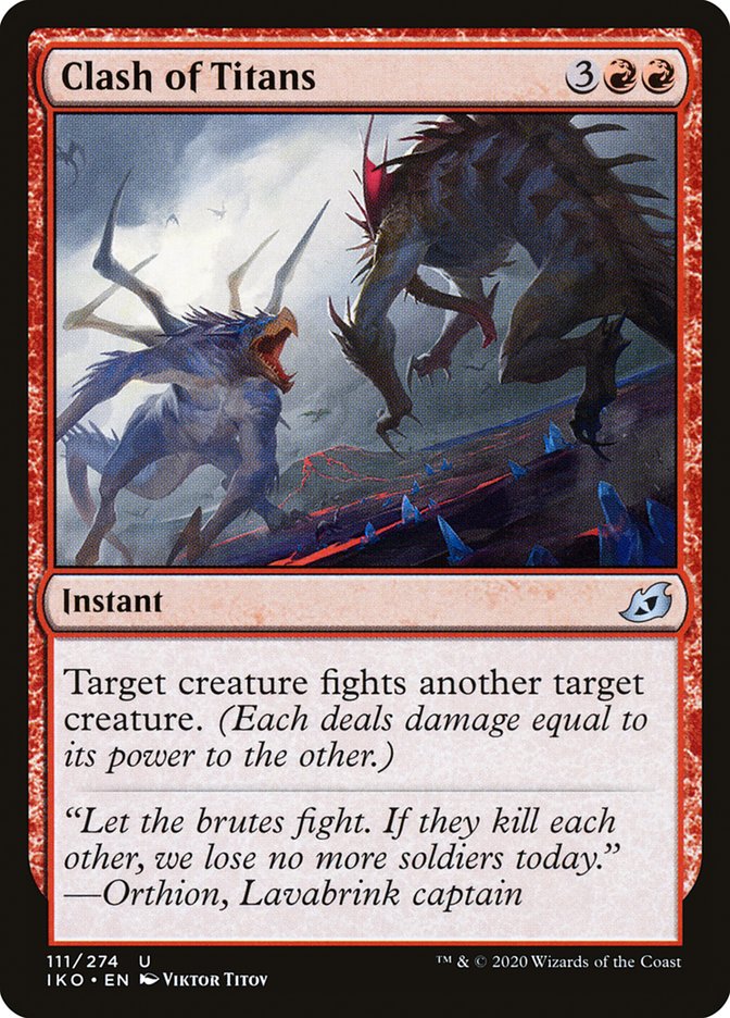 Clash of Titans [Ikoria: Lair of Behemoths] MTG Single Magic: The Gathering    | Red Claw Gaming