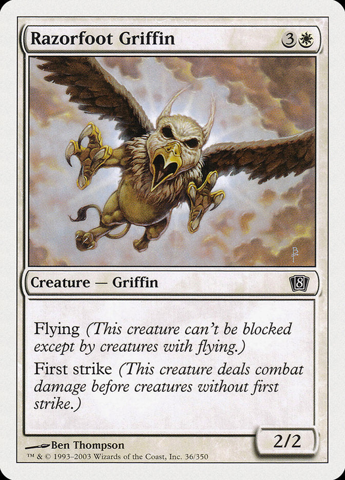 Razorfoot Griffin [Eighth Edition] MTG Single Magic: The Gathering    | Red Claw Gaming