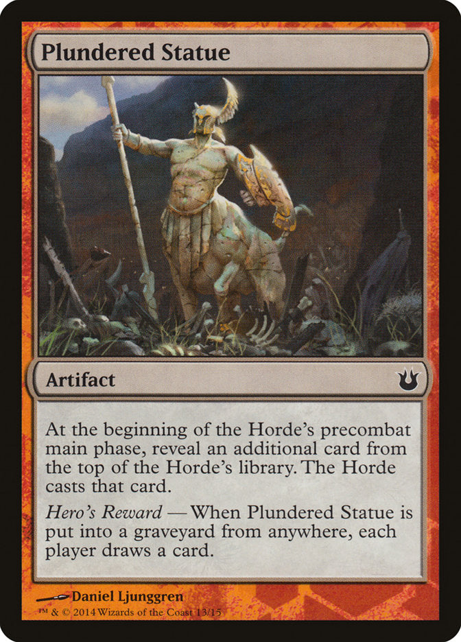 Plundered Statue [Born of the Gods Battle the Horde] MTG Single Magic: The Gathering    | Red Claw Gaming