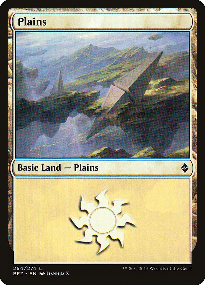 Plains (254) [Battle for Zendikar] MTG Single Magic: The Gathering    | Red Claw Gaming