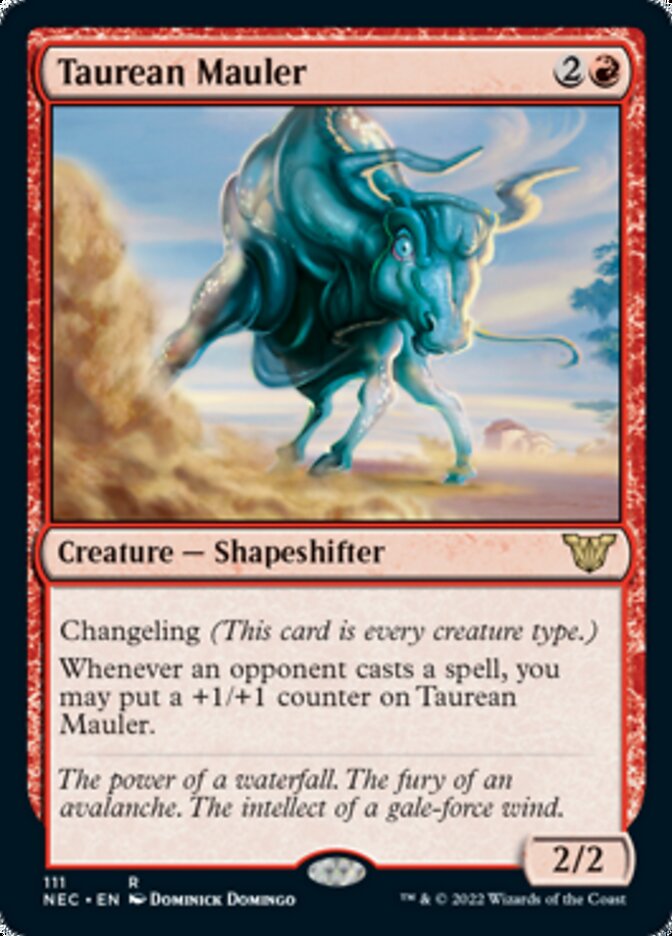 Taurean Mauler [Kamigawa: Neon Dynasty Commander] MTG Single Magic: The Gathering    | Red Claw Gaming