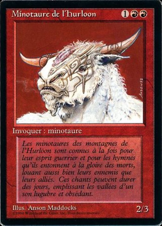 Hurloon Minotaur [Foreign Black Border] MTG Single Magic: The Gathering    | Red Claw Gaming