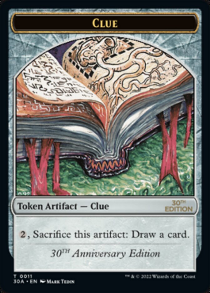 Clue Token (011) [30th Anniversary Tokens] MTG Single Magic: The Gathering    | Red Claw Gaming