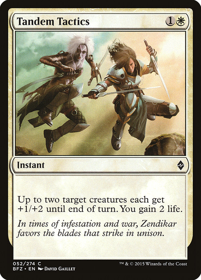 Tandem Tactics [Battle for Zendikar] MTG Single Magic: The Gathering    | Red Claw Gaming