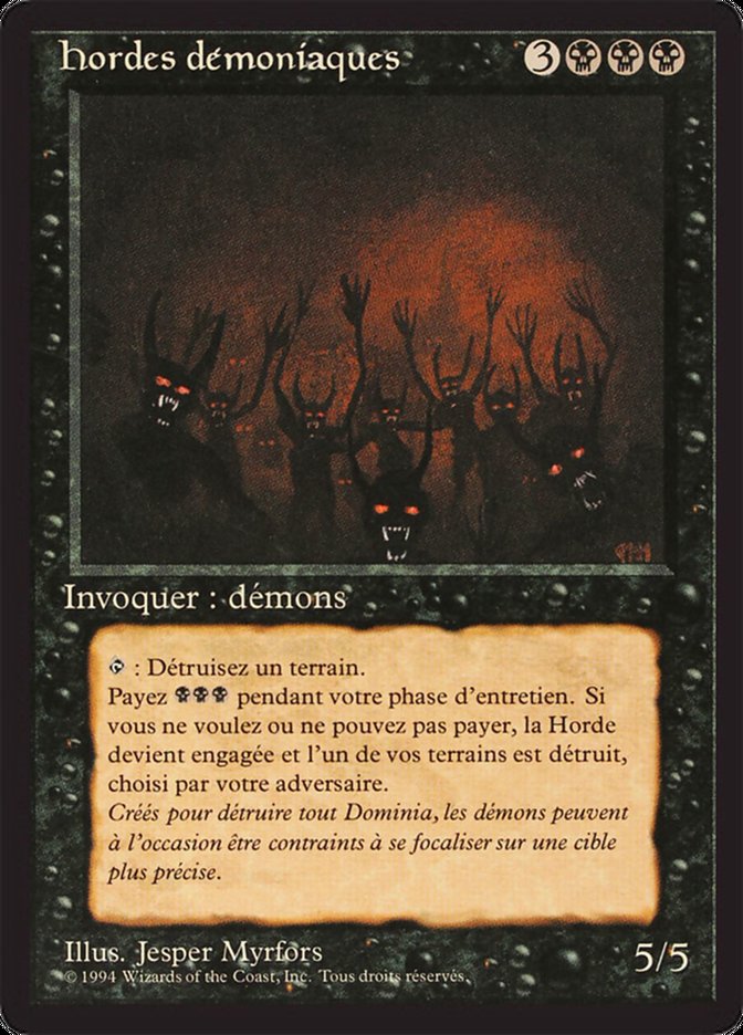 Demonic Hordes [Foreign Black Border] MTG Single Magic: The Gathering    | Red Claw Gaming