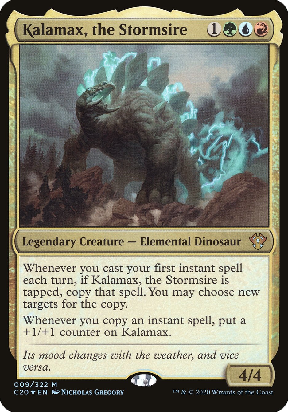 Kalamax, the Stormsire (Oversized) [Commander 2020 Oversized] MTG Single Magic: The Gathering    | Red Claw Gaming