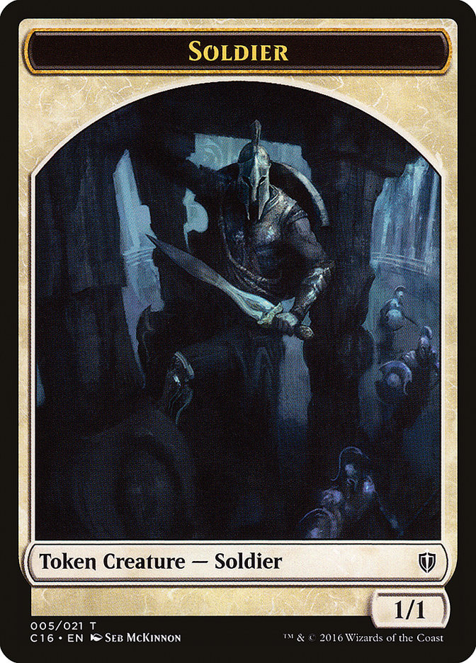 Soldier // Squid Double-Sided Token [Commander 2016 Tokens] MTG Single Magic: The Gathering    | Red Claw Gaming