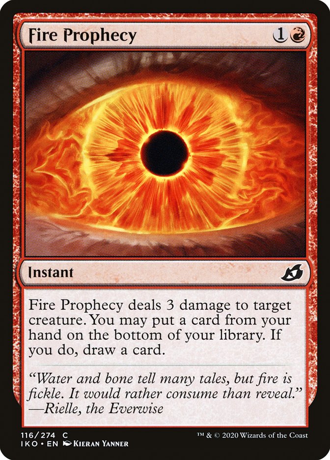 Fire Prophecy [Ikoria: Lair of Behemoths] MTG Single Magic: The Gathering    | Red Claw Gaming