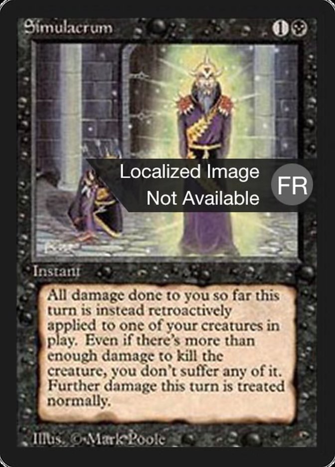 Simulacrum [Foreign Black Border] MTG Single Magic: The Gathering    | Red Claw Gaming