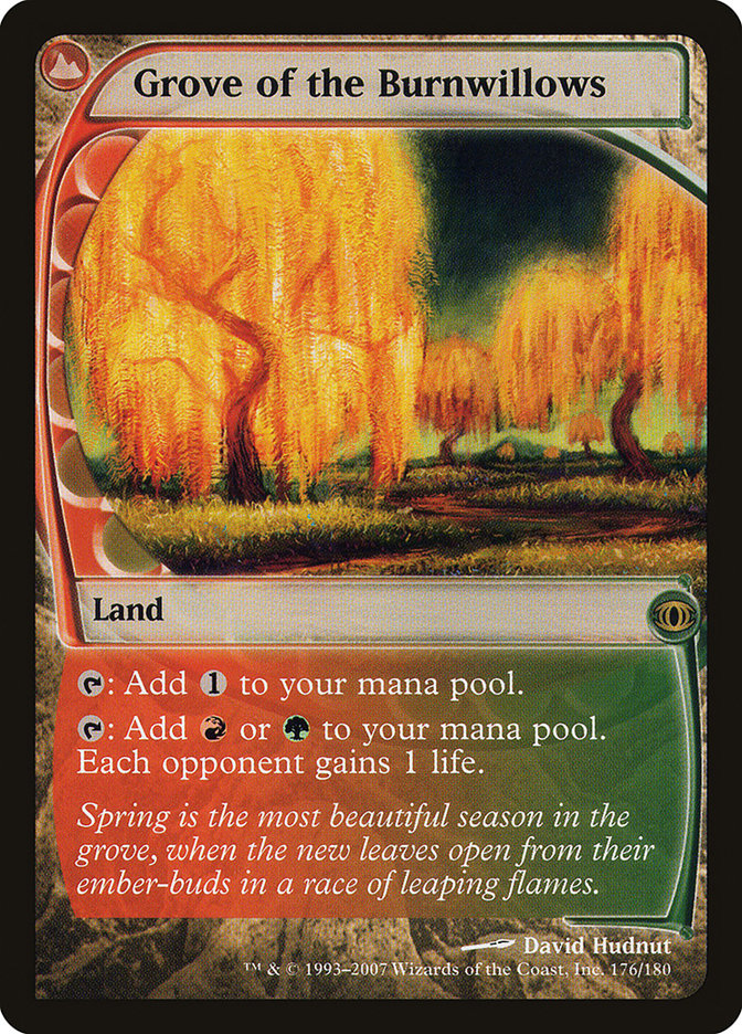 Grove of the Burnwillows [Future Sight] MTG Single Magic: The Gathering    | Red Claw Gaming